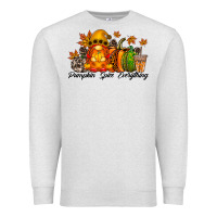 Oatmeal Heather Pumpkin Spice Everything Premium Sweatshirt - RacoonDesign