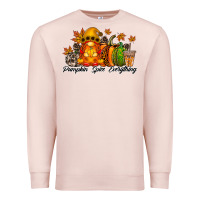 Pale Pink Pumpkin Spice Everything Premium Sweatshirt - RacoonDesign