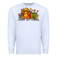 White Pumpkin Spice Everything Premium Sweatshirt - RacoonDesign