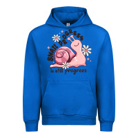 Cobalt snail progress is stil progress Urban Hoodie - MaliasSmallBusiness