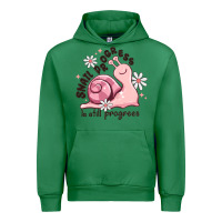 Emerald snail progress is stil progress Urban Hoodie - MaliasSmallBusiness