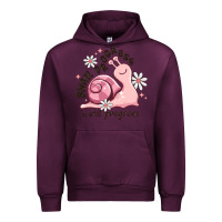 Mauve Wine snail progress is stil progress Urban Hoodie - MaliasSmallBusiness