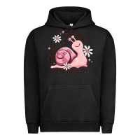 Pigment Black snail progress is stil progress Urban Hoodie - MaliasSmallBusiness