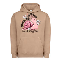 Pigment Burro snail progress is stil progress Urban Hoodie - MaliasSmallBusiness