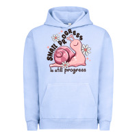 Pigment Grape Ice snail progress is stil progress Urban Hoodie - MaliasSmallBusiness