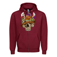 Burgundy sweet & sinister Zipper Hoodie - RanaPortraitStore