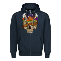 Navy sweet & sinister Zipper Hoodie - RanaPortraitStore