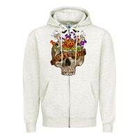 Oatmeal Heather sweet & sinister Zipper Hoodie - RanaPortraitStore