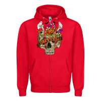 Red sweet & sinister Zipper Hoodie - RanaPortraitStore