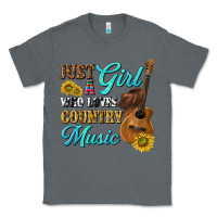 Charcoal Heather just a girl who loves country music Classic Tee - texasbilliewilder