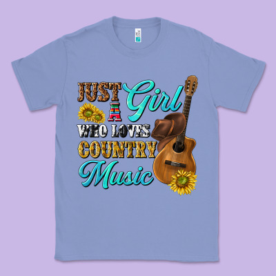 Classic Tee just a girl who loves country music