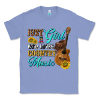 Colony Blue just a girl who loves country music Classic Tee - texasbilliewilder