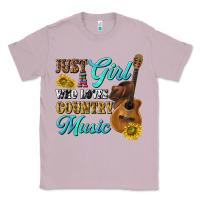 Lilac just a girl who loves country music Classic Tee - texasbilliewilder