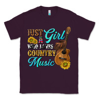 Plum just a girl who loves country music Classic Tee - texasbilliewilder