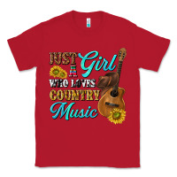 Red just a girl who loves country music Classic Tee - texasbilliewilder
