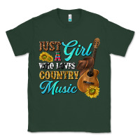 Sports Green just a girl who loves country music Classic Tee - texasbilliewilder