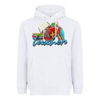 White a  teacher Heavyweight Hoodie - Zillion Design Studio