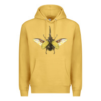 Antique Gold Hercules Beetle With Wings Premium Hoodie - LillyAllenDesigns