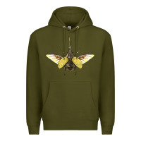 Army Green Hercules Beetle With Wings Premium Hoodie - LillyAllenDesigns