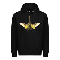 Black Hercules Beetle With Wings Premium Hoodie - LillyAllenDesigns