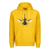 Lemon Hercules Beetle With Wings Premium Hoodie - LillyAllenDesigns
