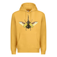 Mustard Hercules Beetle With Wings Premium Hoodie - LillyAllenDesigns