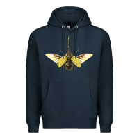 Navy Hercules Beetle With Wings Premium Hoodie - LillyAllenDesigns