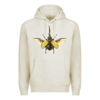 Oatmeal Heather Hercules Beetle With Wings Premium Hoodie - LillyAllenDesigns