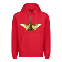 Red Hercules Beetle With Wings Premium Hoodie - LillyAllenDesigns