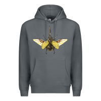 Rock Hercules Beetle With Wings Premium Hoodie - LillyAllenDesigns