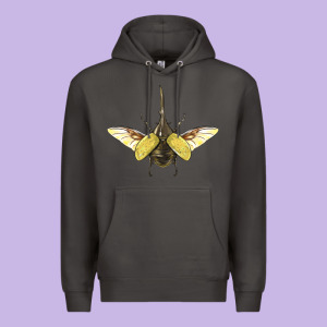 Hercules Beetle With Wings Premium Hoodie Designed By Lillyallendesigns