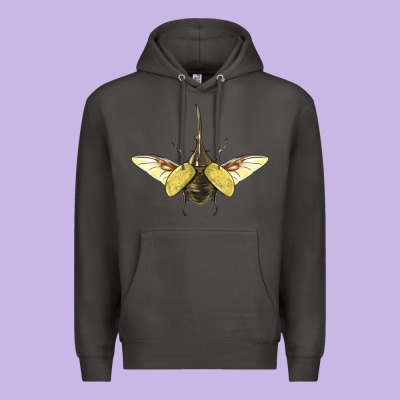 Hercules Beetle With Wings Premium Hoodie Designed By Lillyallendesigns