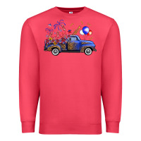 Cardinal western truck fourth of july Premium Sweatshirt - FaDigitalArtStudio