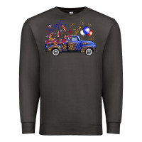 Smoke western truck fourth of july Premium Sweatshirt - FaDigitalArtStudio