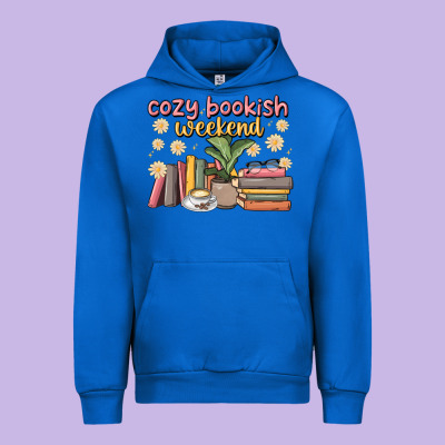 Cozy Bookish Weekend Urban Hoodie Designed By Maliassmallbusiness