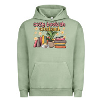 Pigment Oil Green cozy bookish weekend Urban Hoodie - MaliasSmallBusiness