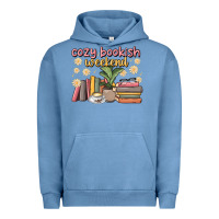 Pigment Pebble Blue cozy bookish weekend Urban Hoodie - MaliasSmallBusiness