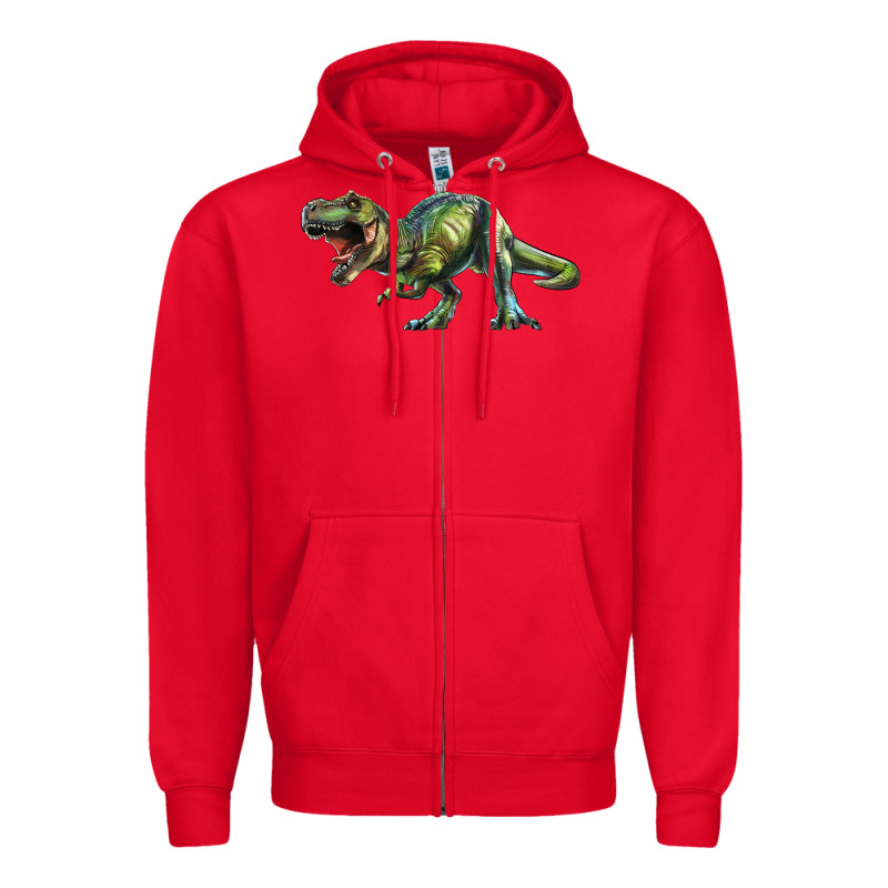 T Rex Dinosaur Zipper Hoodie by RanaPortraitStore | Teevron