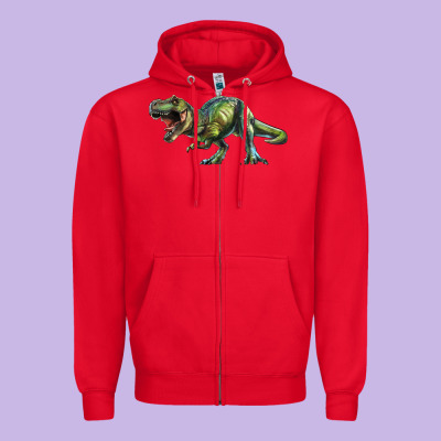 Zipper Hoodie t rex dinosaur