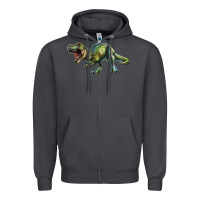 Smoke t rex dinosaur Zipper Hoodie - RanaPortraitStore