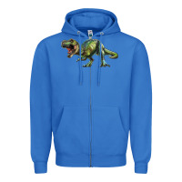 True Royal t rex dinosaur Zipper Hoodie - RanaPortraitStore