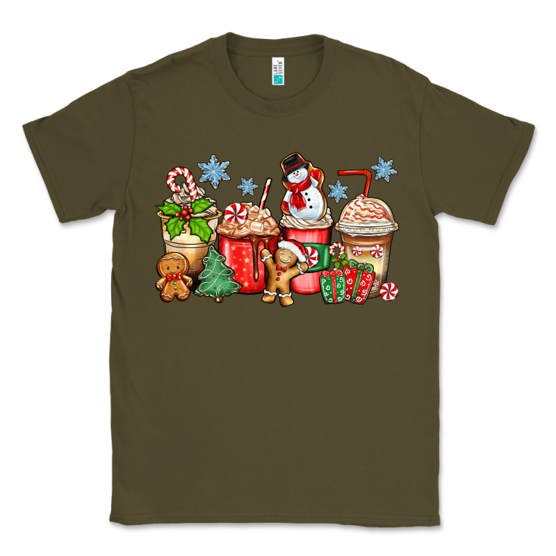 Christmas Coffee Cups Classic Tee by Zillion Design Studio | Teevron