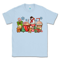 Dusty Blue christmas coffee cups Classic Tee - Zillion Design Studio