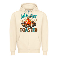 Sandshell lets get toasted Zipper Hoodie - texasbilliewilder