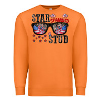 Carrot star spangled stup Premium Sweatshirt - CowhideDigitalArt