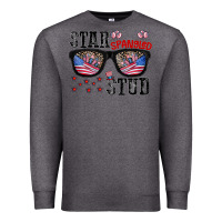 Charcoal Heather star spangled stup Premium Sweatshirt - CowhideDigitalArt