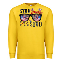 Lemon star spangled stup Premium Sweatshirt - CowhideDigitalArt