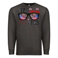 Smoke star spangled stup Premium Sweatshirt - CowhideDigitalArt