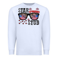 White star spangled stup Premium Sweatshirt - CowhideDigitalArt