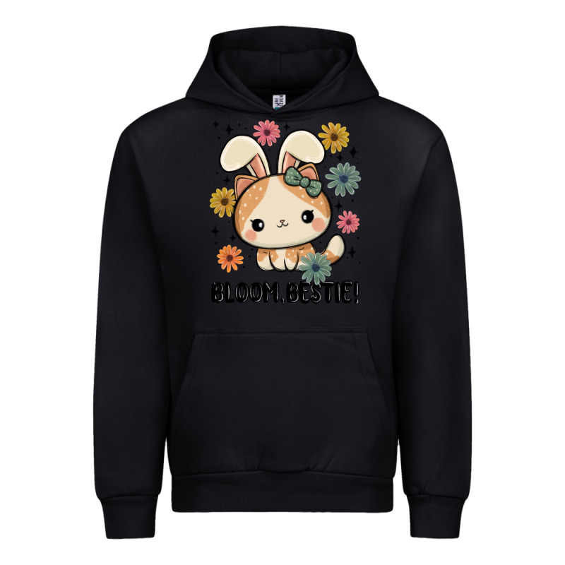 Bloom Bestie Cat Urban Hoodie by MaliasSmallBusiness | Teevron